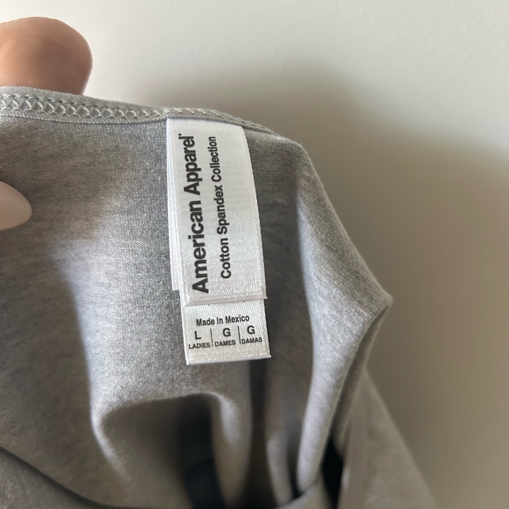 Gray American Apparel Womens Halter Top Bodysuit - Picture 3 of 3